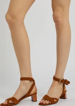 Rori 45 braided suede sandals