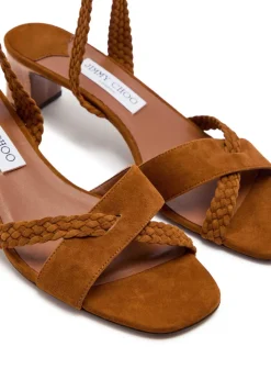 Rori 45 braided suede sandals