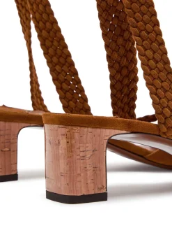 Rori 45 braided suede sandals