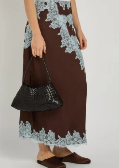 Rosanna woven leather shoulder bag