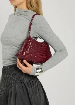 Rosanna woven leather shoulder bag