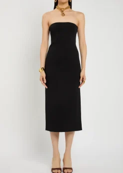 Rosa stretch-knit midi dress