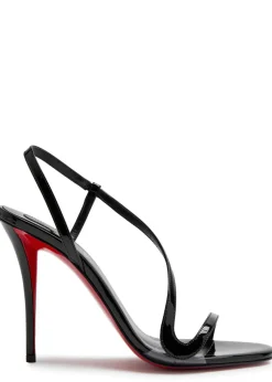 Rosa Z 100 asymmetric patent leather sandals
