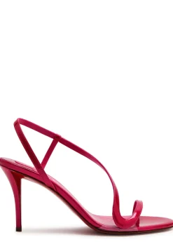Rosa Z 80 asymmetric patent leather sandals