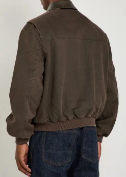 Roscoe logo-appliquéd cotton-twill bomber jacket