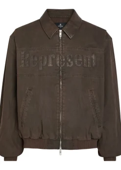 Roscoe logo-appliquéd cotton-twill bomber jacket