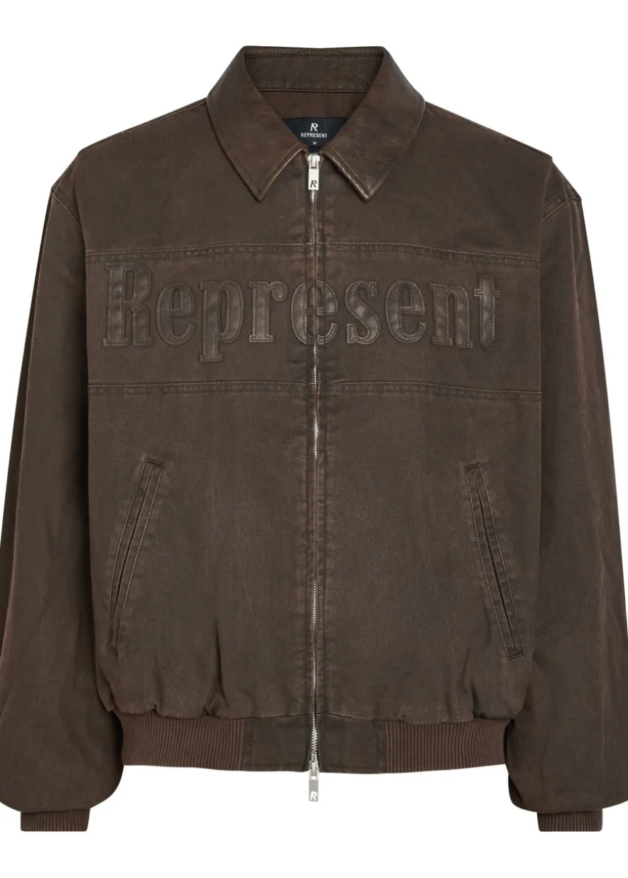 Roscoe logo-appliquéd cotton-twill bomber jacket