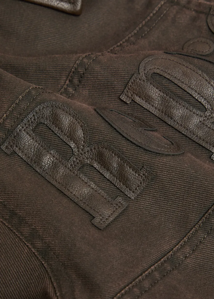 Roscoe logo-appliquéd cotton-twill bomber jacket