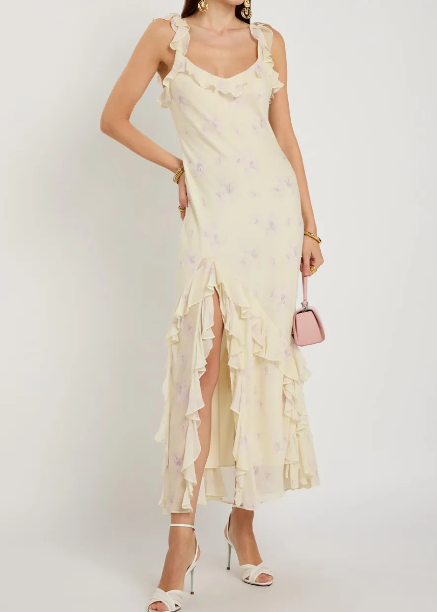 Roseline floral-print georgette maxi dress
