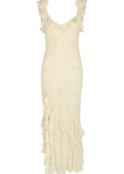 Roseline floral-print georgette maxi dress