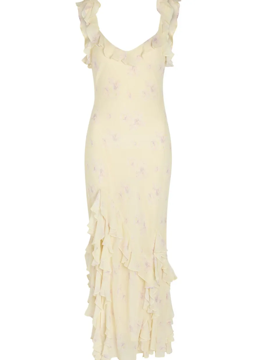 Roseline floral-print georgette maxi dress