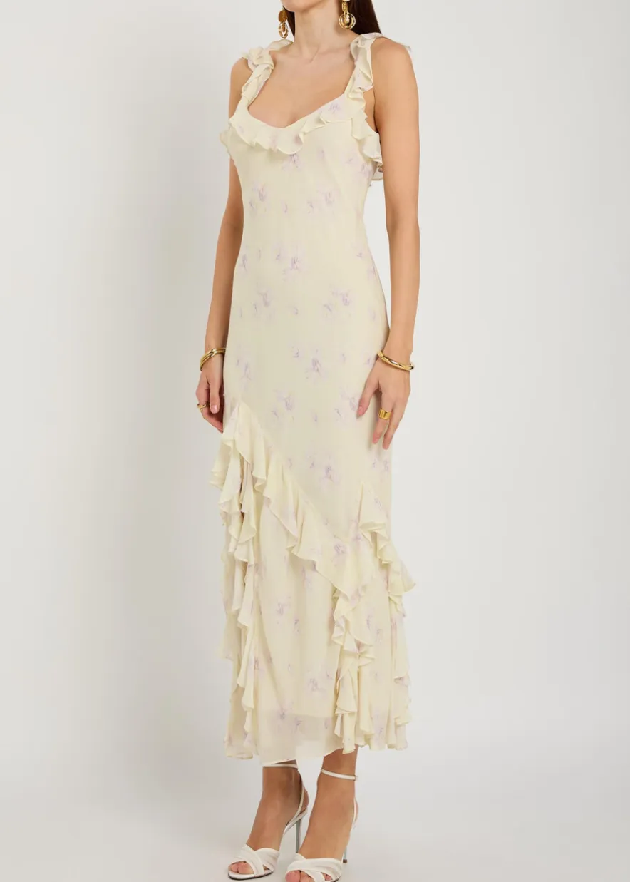 Roseline floral-print georgette maxi dress