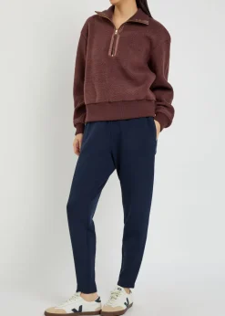 Roselle half-zip fleece sweatshirts