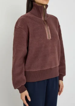 Roselle half-zip fleece sweatshirts