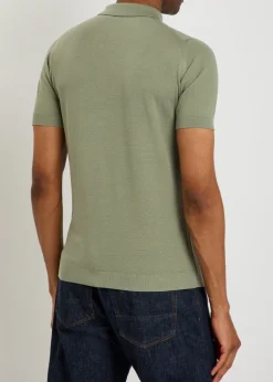 Roth fine-knit cotton polo shirt