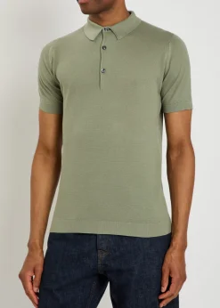 Roth fine-knit cotton polo shirt