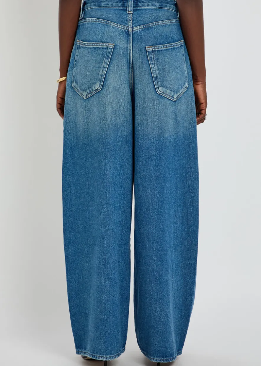 Rounded Baggy wide-leg jeans
