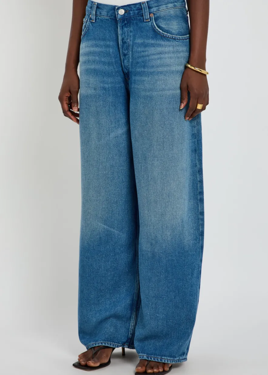 Rounded Baggy wide-leg jeans