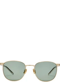 Round-frame resin sunglasses