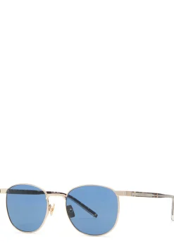 Round-frame resin sunglasses