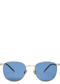 Round-frame resin sunglasses