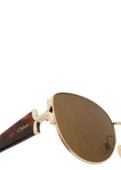 Round-frame sunglasses