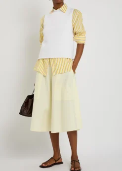 Round-neck knit tank top