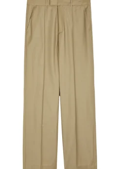 Rowley straight-leg wool-blend trousers