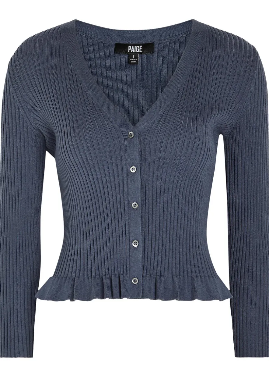 Royce frill cotton-blend cardigan
