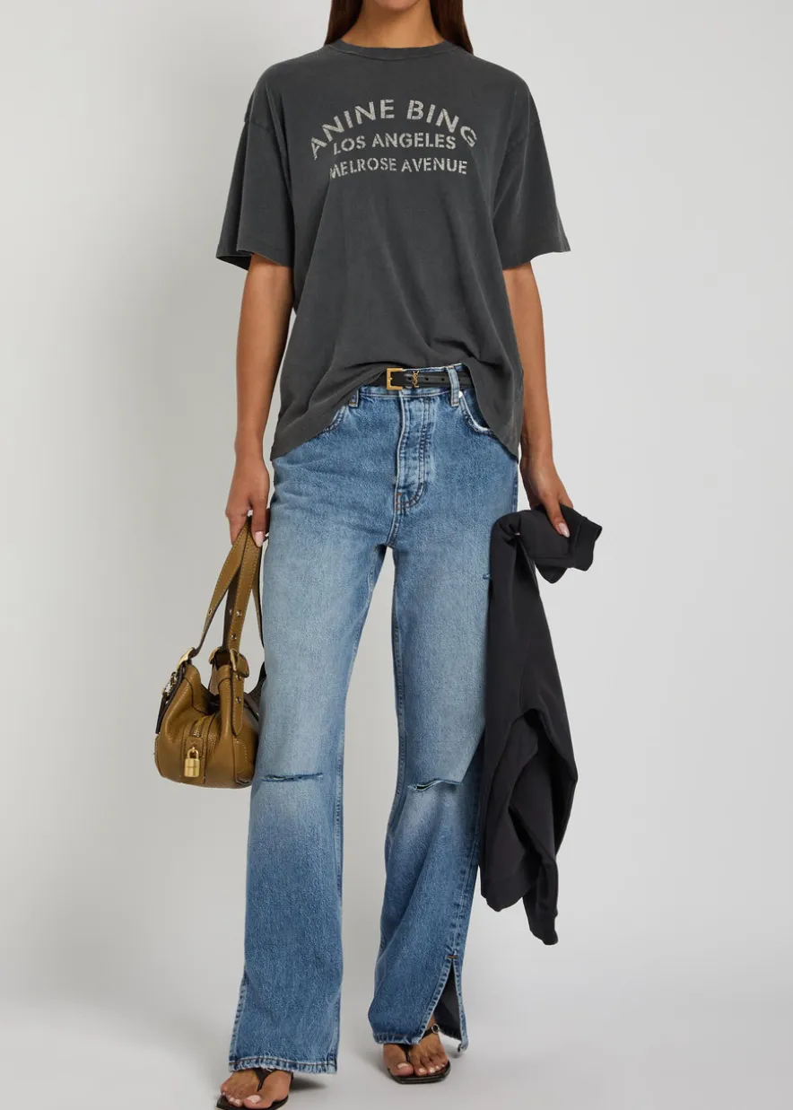 Roy distressed straight-leg jeans