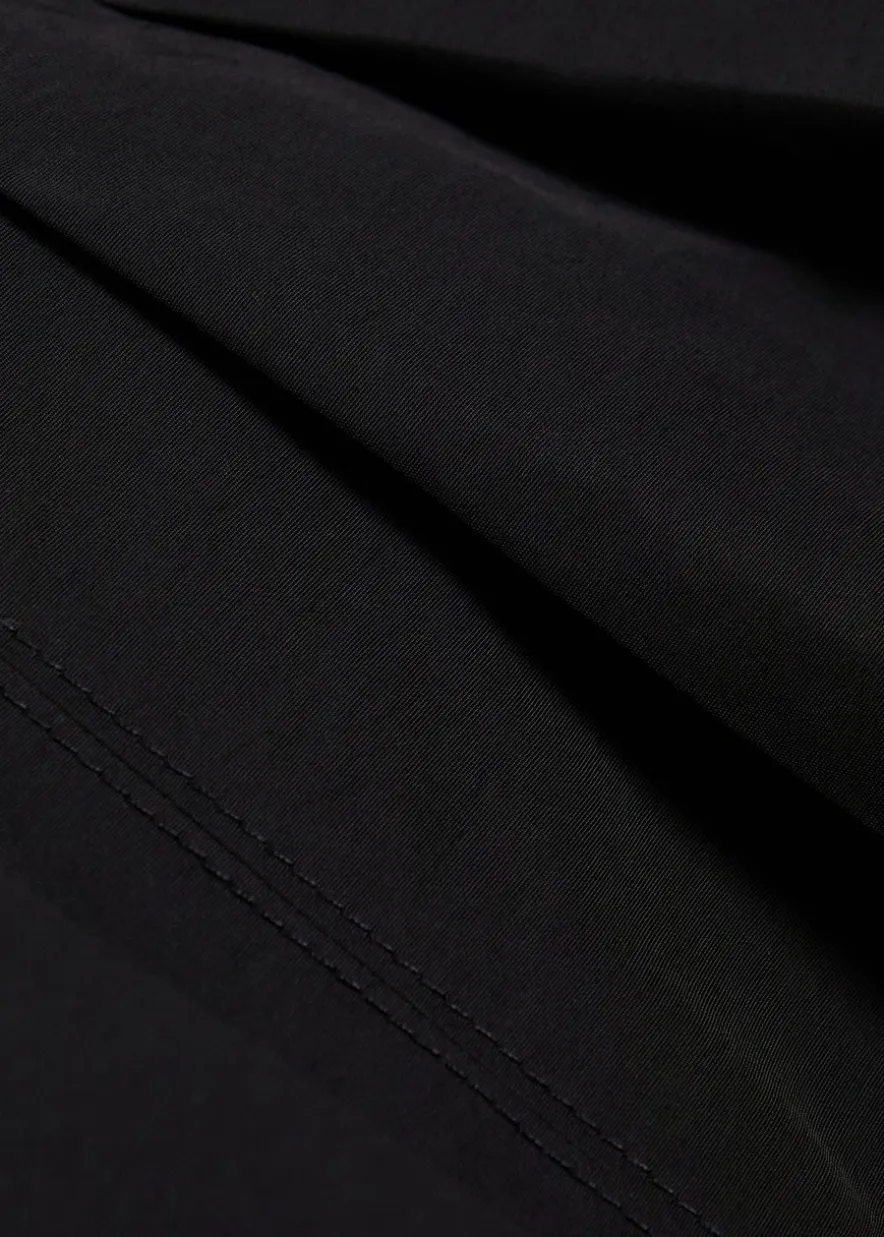 Rozen pleated cotton-blend top