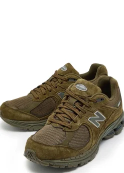 2002R panelled suede and mesh-knit sneakers
