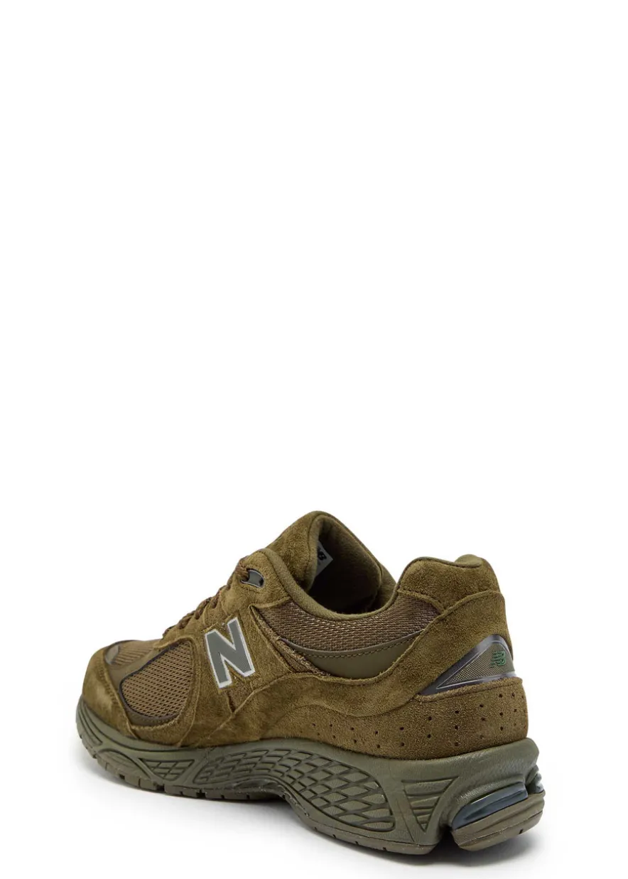 2002R panelled suede and mesh-knit sneakers