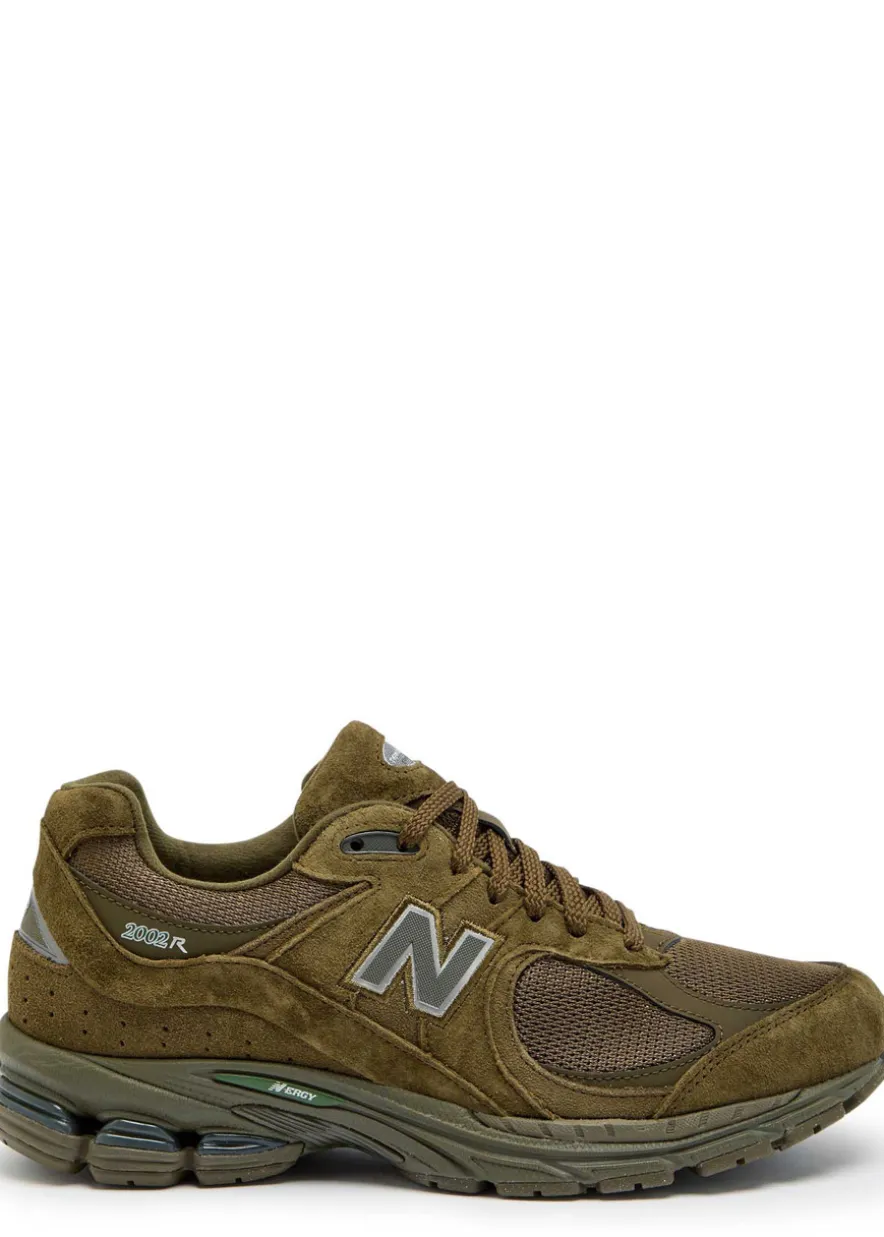 2002R panelled suede and mesh-knit sneakers