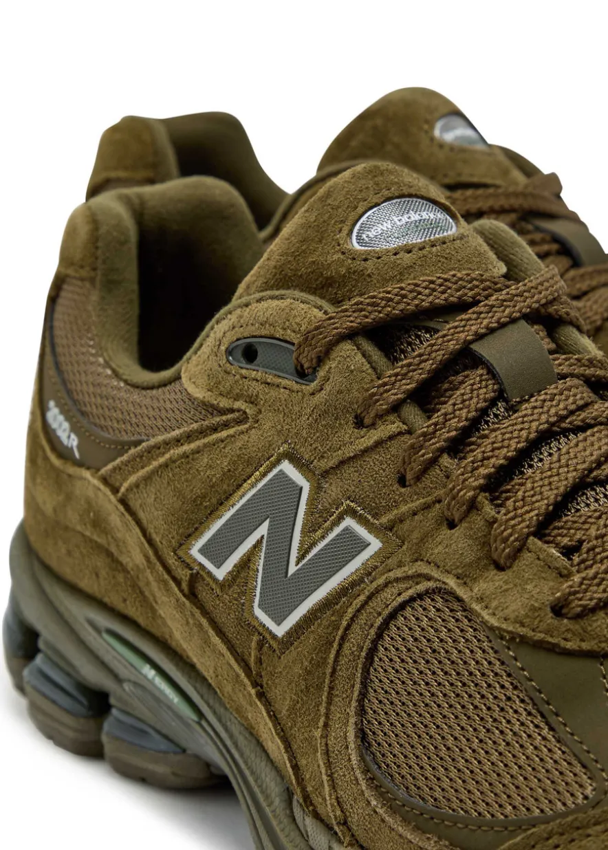 2002R panelled suede and mesh-knit sneakers