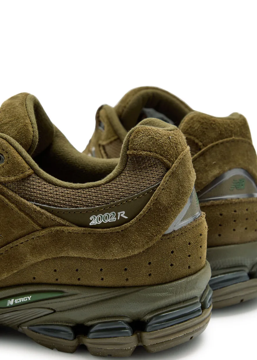 2002R panelled suede and mesh-knit sneakers