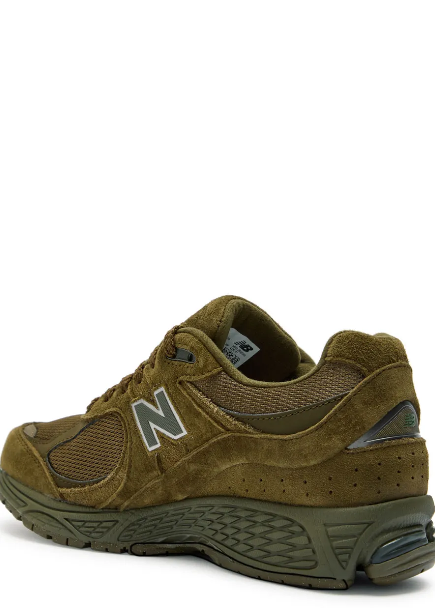 2002R panelled suede and mesh-knit sneakers