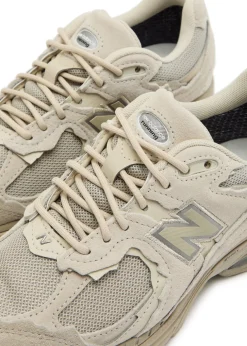 2002R panelled suede and mesh-knit sneakers