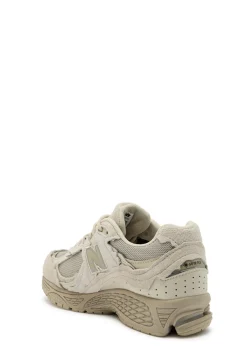 2002R panelled suede and mesh-knit sneakers