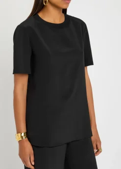 Rubin silk-crepe T-shirt