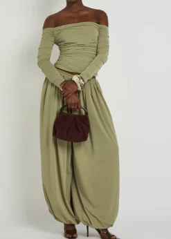Ruby ruched tissue jersey top