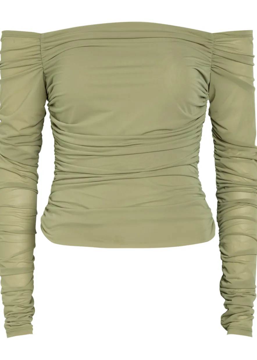 Ruby ruched tissue jersey top