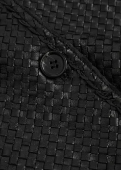 Ruby woven leather top