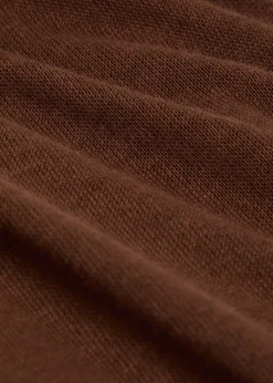 Ruched fine-knit T-shirt