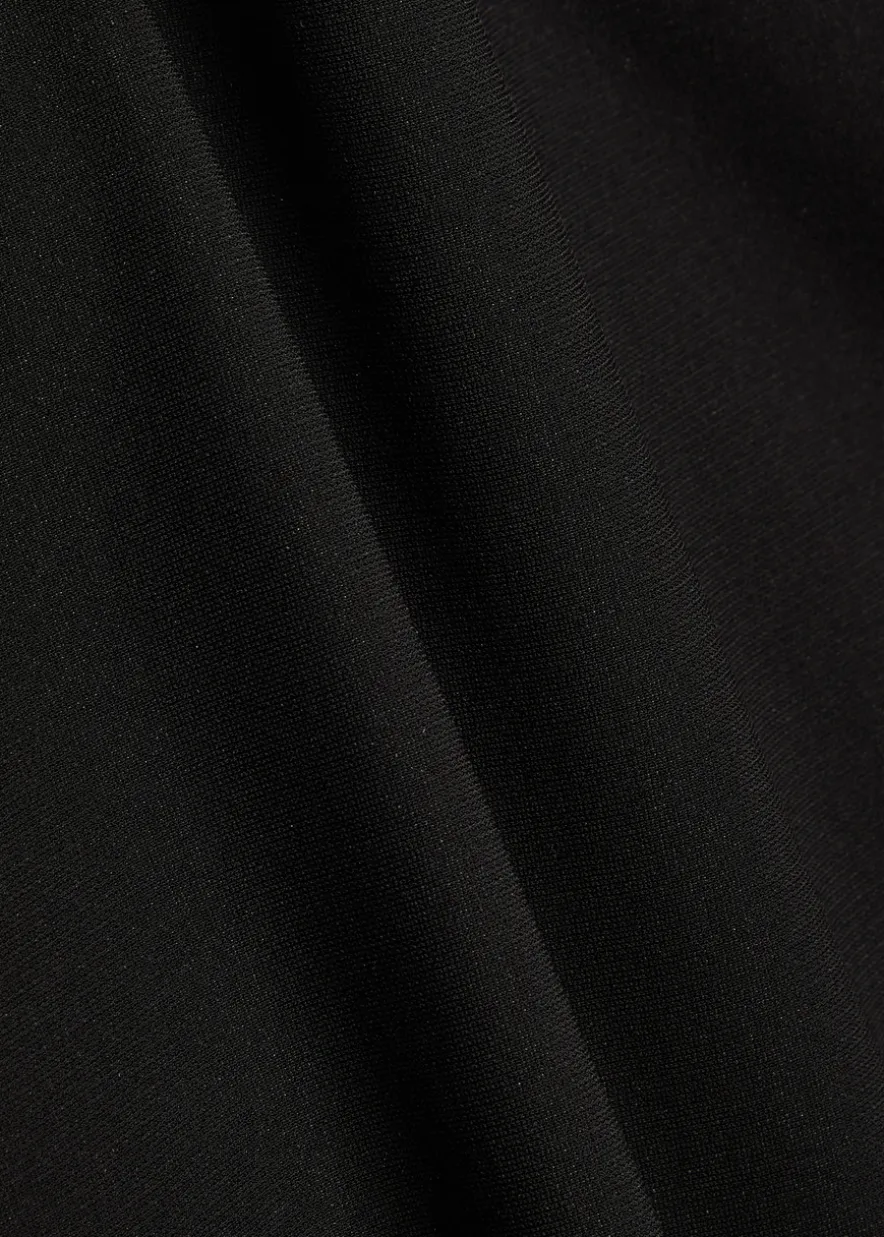 Ruched stretch-crepe mini dress