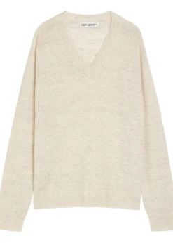 Rue fine-knit linen-blend jumper