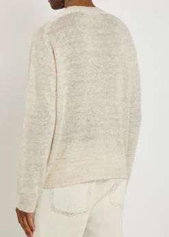 Rue fine-knit linen-blend jumper