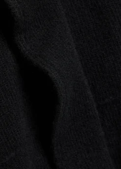 Ruffled wool cardigan