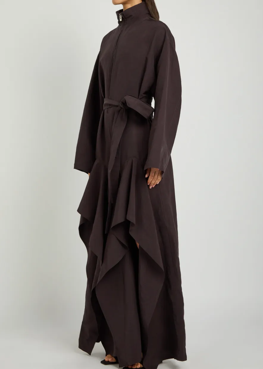Ruffle poplin jumpsuit