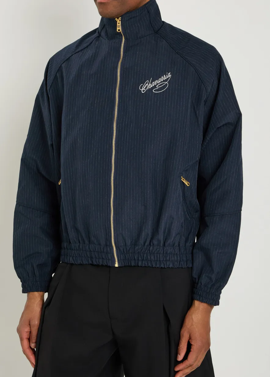 Ruff Rider pinstriped woven track jacket